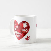 Ik vond mijn ontbrekende stuk - puzzelhart koffiemok (Voorkant links)