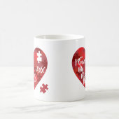 Ik vond mijn ontbrekende stuk - puzzelhart koffiemok (Center)