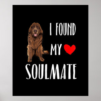 Ik vond mijn Soulmate Newfoundland Hondenliefhebbe Poster