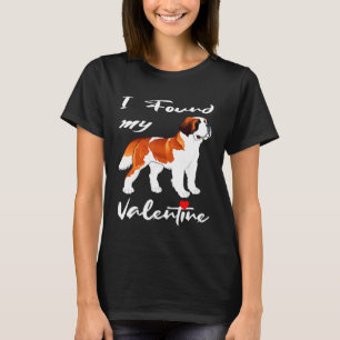 Ik vond mijn Valentijnsdag Bernard Dalmatische hon T-shirt