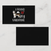 Ik vond mijn Valentijnsdag | Husky Lover Gift Visitekaartje (Voorkant / Achterkant)