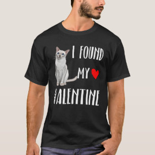 Ik vond mijn Valentijnsdag Tonkinese kat T-shirt
