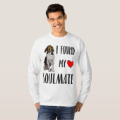 Ik vond mijn zielgenoot die Walker Coonhound Dog b T-shirt (Voorkant volledig)