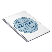 Ik voor E behalve na C Rule Funny Notitieboek (Rechterzijde)