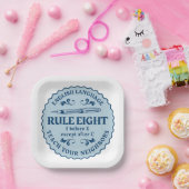 Ik voor E behalve na C Rule Funny Papieren Bordje (Feest)