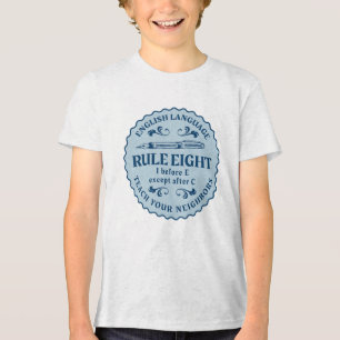 Ik voor E behalve na C Rule Funny Tri-Blend Shirt