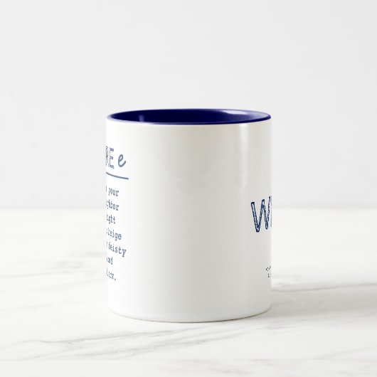 Ik voor E - grappige mok van leraren (Center)