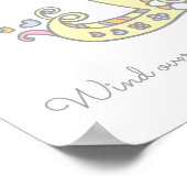 Ik voor Iuana initiële krabbelkunst naam betekenis Poster (Hoek)