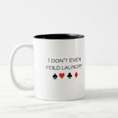 Ik vouw niet eens met T-shirt Tweekleurige Koffiemok (Links)