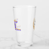 "Ik vraag me af of bier..." Monogram Glas (Links)