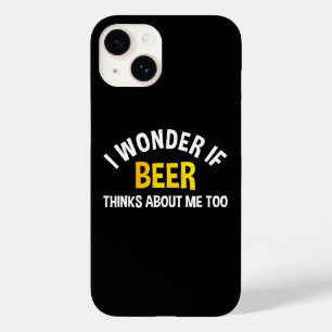 Ik vraag me af of bier ook aan mij denkt Case-Mate iPhone 14 hoesje