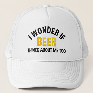 Ik vraag me af of bier ook aan mij denkt trucker pet
