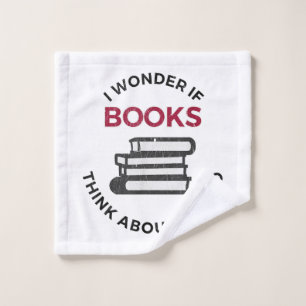 Ik vraag me af of boeken ook aan mij denken - Grap Washandje