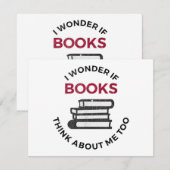 Ik vraag me af of boeken ook over mij denken - gra (Voorkant / Achterkant)