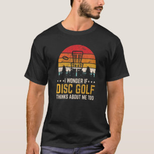 Ik vraag me af of diskette Golf ook over mij denkt T-shirt