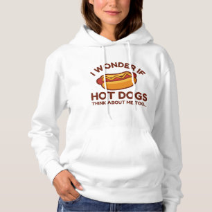Ik vraag me af of hotdogs ook over mij denken hoodie