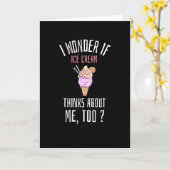 Ik vraag me af of ijs ook aan mij denkt kaart (Gele Bloem)