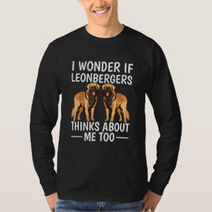 Ik vraag me af of Leonbergers me te Leonber vinden T-shirt