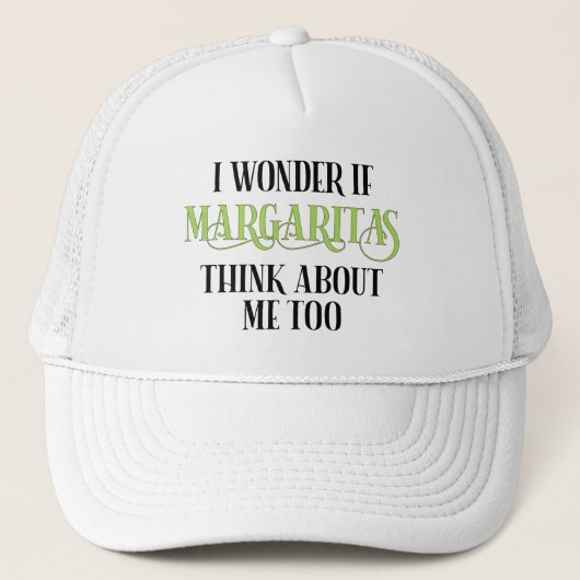 Ik vraag me af of Margaritas ook over mij denkt Trucker Pet (Voorkant)
