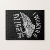 Ik vraag me af of Pizza ook over mij denkt Legpuzzel (Horizontaal)