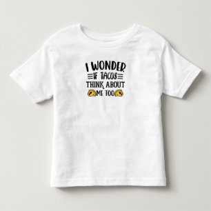 Ik vraag me af of Tacos denkt dat ik te Mexicaans  Kinder Shirts