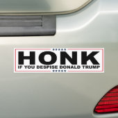 Ik vraag me af of u Donald Trump veracht - Bumpersticker (Op auto)