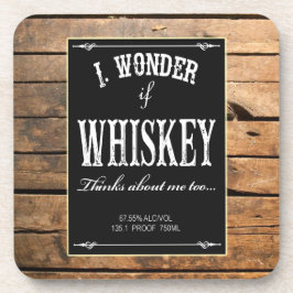 Ik vraag me af of Whiskey ook aan mij denkt met On Bier Onderzetter