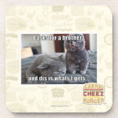 Ik vraag om een broer drankjes onderzetter (Voorkant)