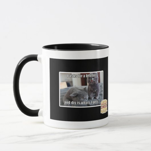 Ik vraag om een broer mok (Links)