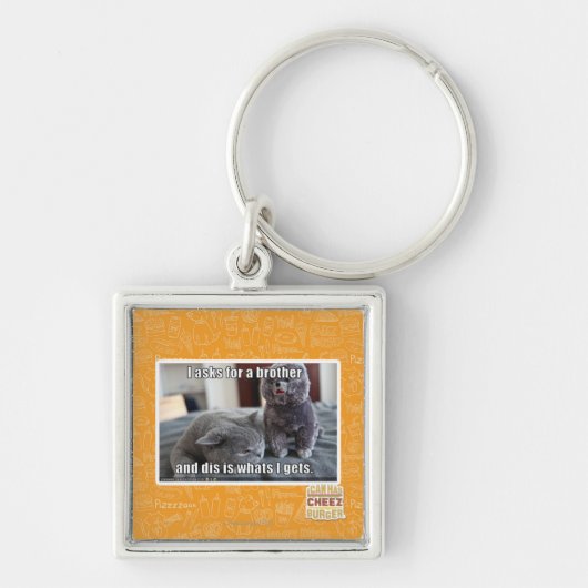 Ik vraag om een broer sleutelhanger (Voorkant)