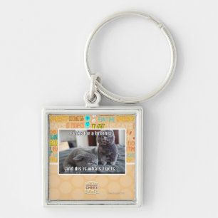 Ik vraag om een broer sleutelhanger