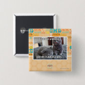 Ik vraag om een broer vierkante button 5,1 cm (Voorkant /achterkant)