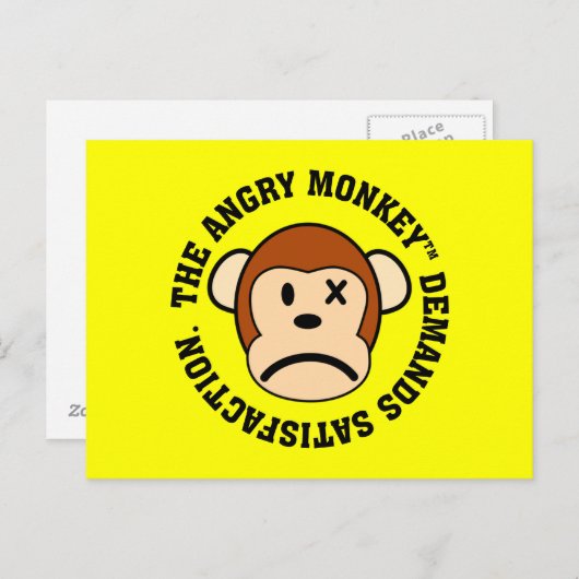 Ik vraag om tevredenheid briefkaart (Voorkant / Achterkant)