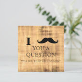 Ik vraag u of u mijn Groomsman zult zijn. IV. Kaart (Staand voorkant)