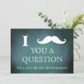 Ik vraag u of u mijn Groomsman zult zijn. Kaart (Staand voorkant)