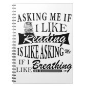 Ik vragen of ik zin heb in lezen is als vragen ste notitieboek (Voorkant)