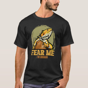Ik vrees dat ik Dragon Reptile Animal Graphic ben T-shirt