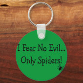 "Ik vrees geen aambeeld, alleen spinnen"—T-Hemden  Sleutelhanger (Voorkant)