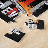 Ik vrees geen boze brandweerman. legpuzzel (Zijkant)