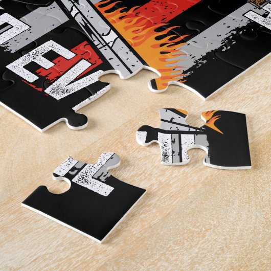 Ik vrees geen boze brandweerman. legpuzzel (Zijkant)