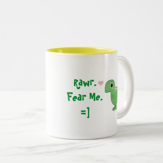 Ik vrees tweekleurige koffiemok (Voorkant rechts)