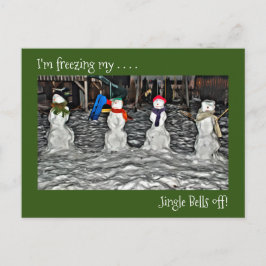 Ik vries mijn Jingle Bells af - Snow People Kaart