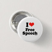 IK VRIJE SPEECH RONDE BUTTON 3,2 CM (Voorkant /achterkant)