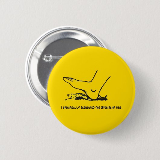 Ik vroeg de tegenovergestelde Gadsden vlag parodie Ronde Button 5,7 Cm (Voorkant /achterkant)
