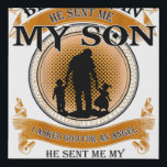 Ik vroeg God om me een beter Man te maken... dat h Imitatie Canvas Print<br><div class="desc">Ik vroeg God me een beter Man te maken...  dat hij me mijn zoon stuurde.</div>