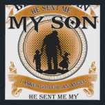Ik vroeg God om me een beter Man te maken... dat h Imitatie Canvas Print<br><div class="desc">Ik vroeg God me een beter Man te maken...  dat hij me mijn zoon stuurde.</div>