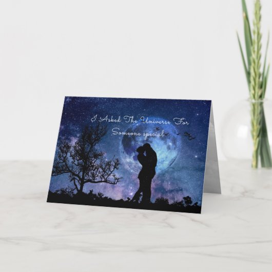 Ik vroeg het Universum - Valentijnsdag Kaart (Voorkant)