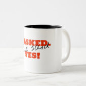 Ik vroeg het. Ze zei JA! Tweekleurige Koffiemok (Voorkant rechts)