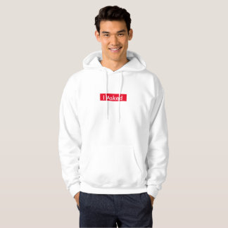 Ik vroeg Mannen Hoodie