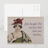 "Ik vroeg me gewoon even af hoe dat huiduitslag ge Briefkaart (Voorkant / Achterkant)